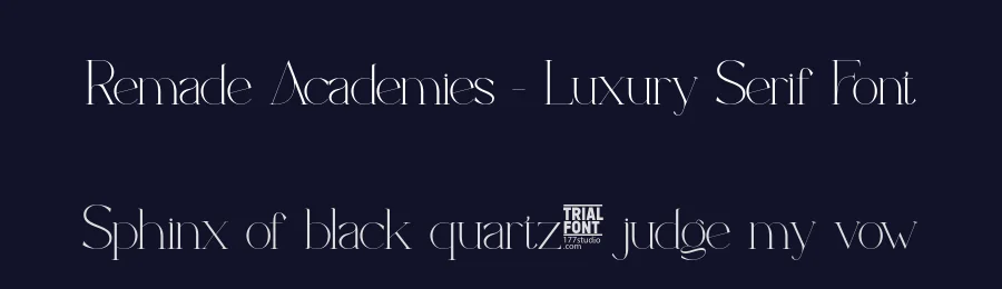 Remade Academies – Luxury Serif Font by 177Studio — Display Font — thumbnail 2