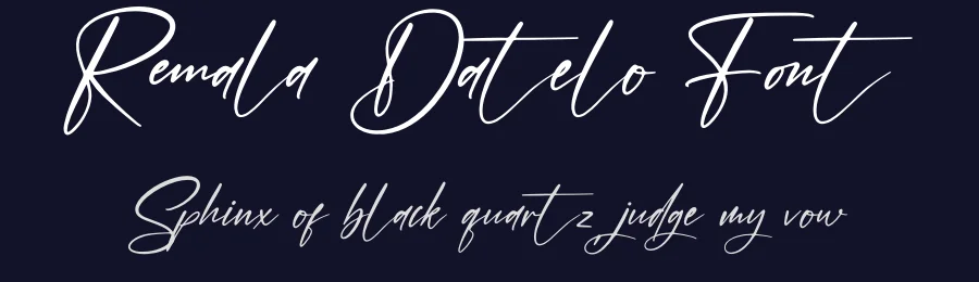 Remala Datelo Font by afterpaper — Script Handwritten Font — thumbnail 2