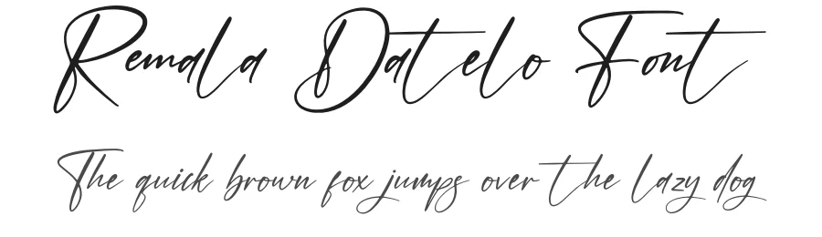 Remala Datelo Font by afterpaper — Script Handwritten Font