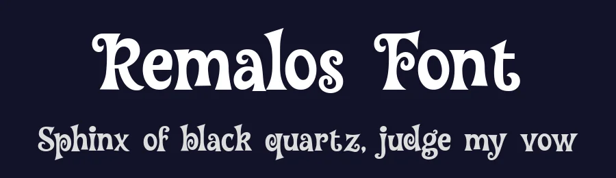 Remalos Font by Designed by GraphicSauce — Display Font — thumbnail 2