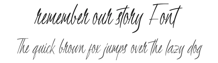 Remember Our Story Font by RaisProject — Script Handwritten Font