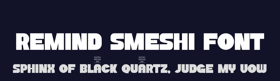 Remind Smeshi Font by SlideShoot — Display Font — thumbnail 2