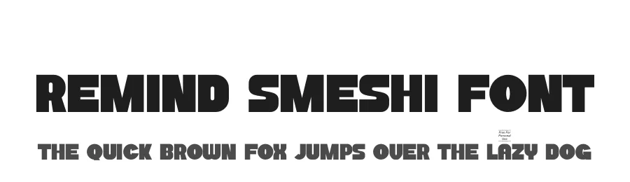 Remind Smeshi Font by SlideShoot — Display Font