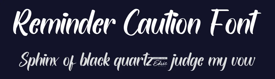 Reminder Caution Font by edricstudio — Script Handwritten Font — thumbnail 2