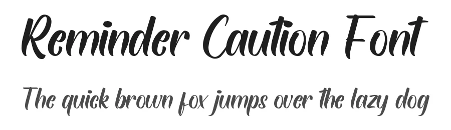 Reminder Caution Font by edricstudio — Script Handwritten Font