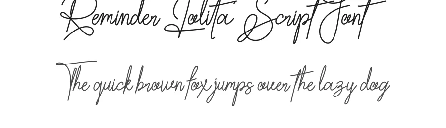 Reminder Lolita Script Font by majelis art — Decorative Font