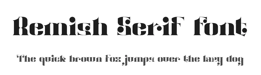 Remish Serif Font by RTSTD — Serif Font