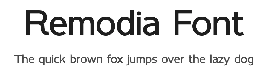Remodia Font by Rantautype — Sans Serif Font