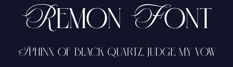 Remon Font by burntilldead — Serif Font — thumbnail 2