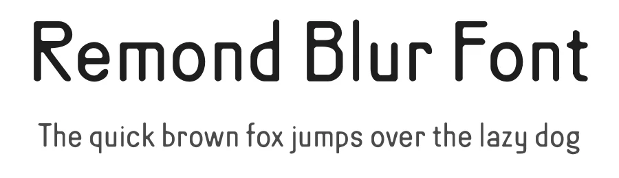 Remond Blur Font by craftsupplyco — Sans Serif Font