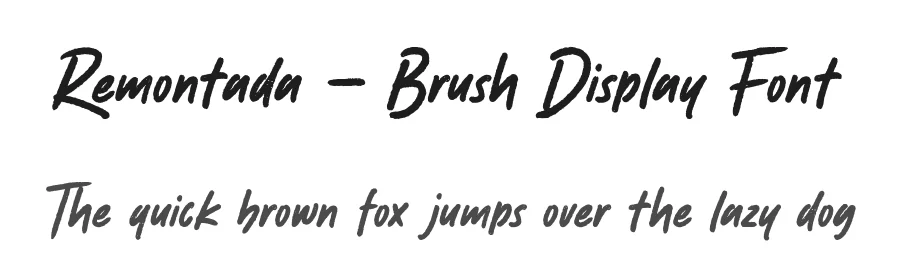Remontada – Brush Display Font by Fikryal Studio — Script Handwritten Font