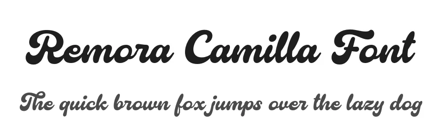 Remora Camilla Font by grezlinestudio — Script Handwritten Font