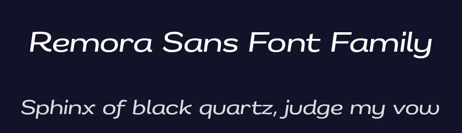 Remora Sans Font Family by G-Type — Sans Serif Font — thumbnail 2