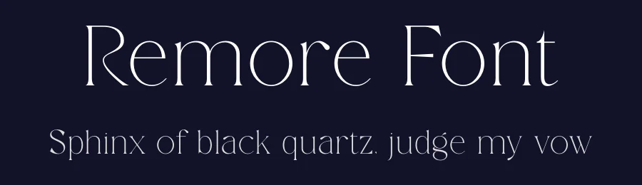 Remore Font by SURATMI — Serif Font — thumbnail 2