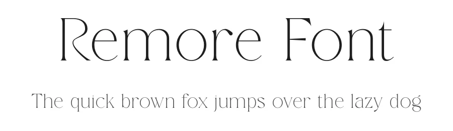 Remore Font by SURATMI — Serif Font