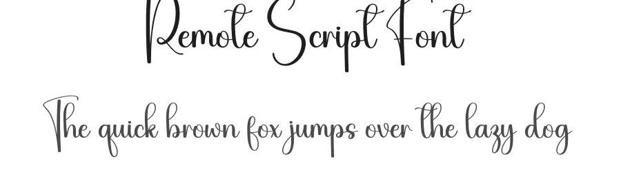 Remote Script Font by andikastudio — Script Handwritten Font