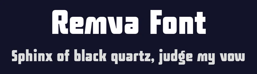 Remva Font by Drizy Drizy — Sans Serif Font — thumbnail 2