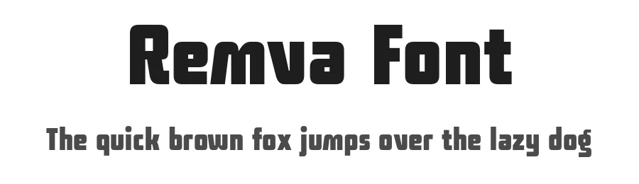 Remva Font by Drizy Drizy — Sans Serif Font