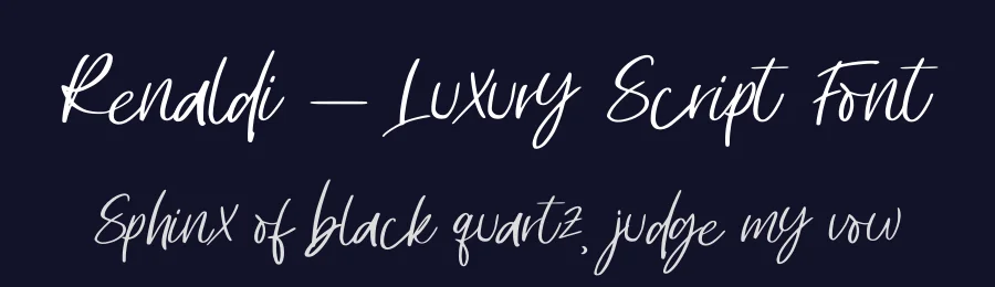 Renaldi – Luxury Script Font by letterenastudios — Script Handwritten Font — thumbnail 2