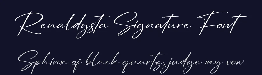 Renaldysta Signature Font by glorytype — Script Handwritten Font — thumbnail 2