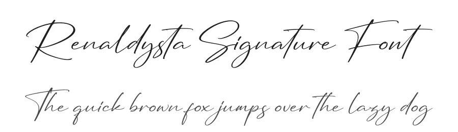 Renaldysta Signature Font by glorytype — Script Handwritten Font
