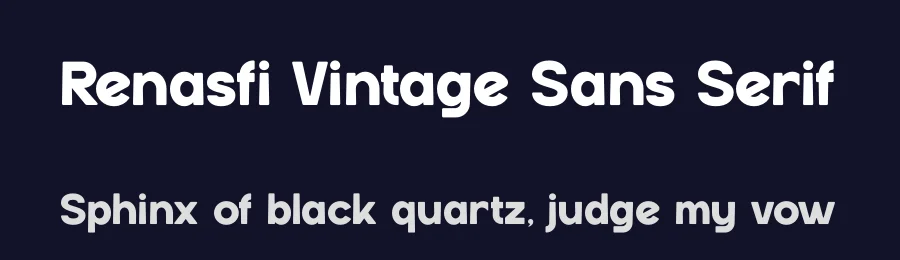 Renasfi Vintage Sans Serif by Gracetypestudio — Sans Serif Font — thumbnail 2
