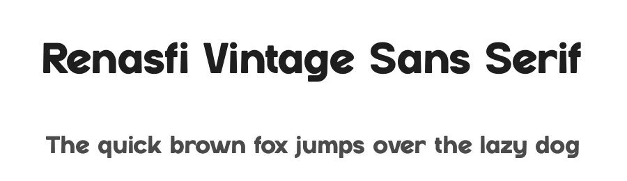 Renasfi Vintage Sans Serif by Gracetypestudio — Sans Serif Font