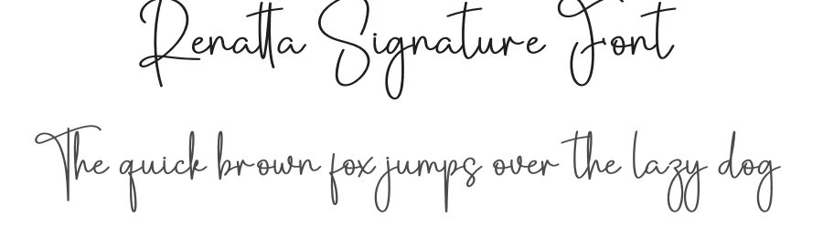 Renatta Signature Font by creativeletter — Script Handwritten Font