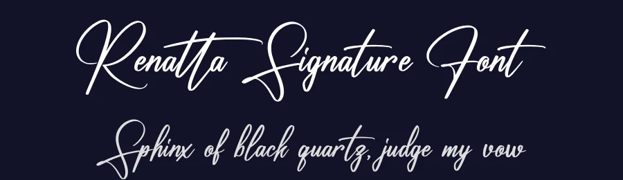 Renatta Signature Font by perspectype — Script Handwritten Font — thumbnail 2