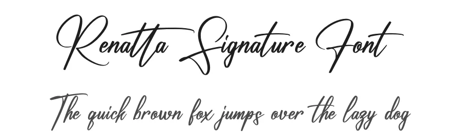 Renatta Signature Font by perspectype — Script Handwritten Font