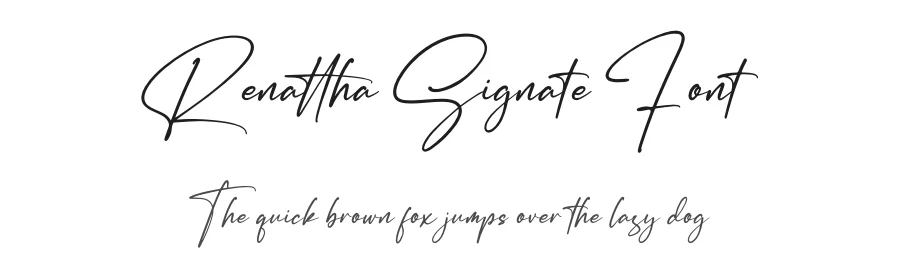 Renattha Signate Font by perspectype — Script Handwritten Font