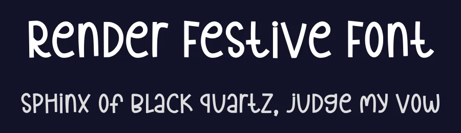 Render Festive Font by Nadiratype — Display Font — thumbnail 2