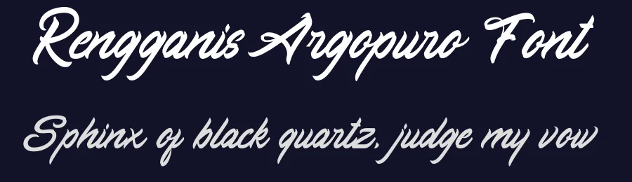 Rengganis Argopuro Font by endeavourstudio — Script Handwritten Font — thumbnail 2