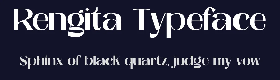 Rengita Typeface by gatype — Sans Serif Font — thumbnail 2