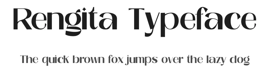 Rengita Typeface by gatype — Sans Serif Font