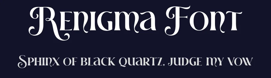 Renigma Font by Aluyeah Studio — Display Font — thumbnail 2