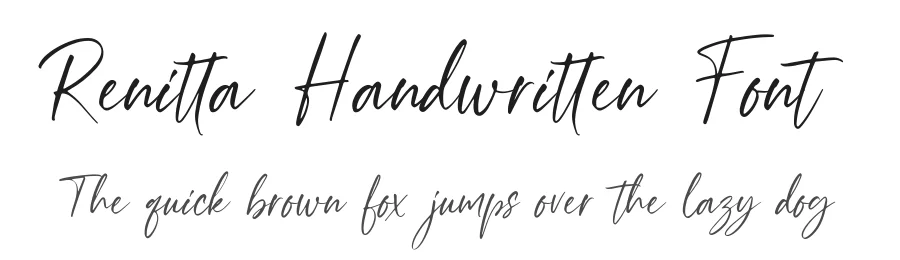 Renitta Handwritten Font by [email protected] — Script Handwritten Font