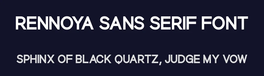 Rennoya Sans Serif Font by A Christie — Sans Serif Font — thumbnail 2