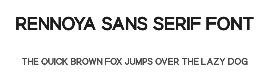 Rennoya Sans Serif Font by A Christie — Sans Serif Font