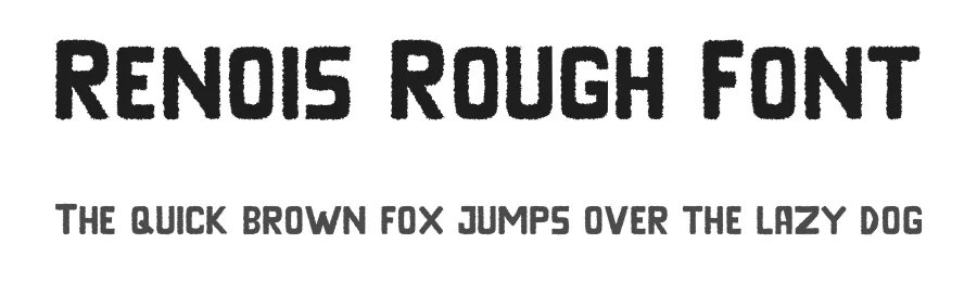 Renois Rough Font by craftsupplyco — Sans Serif Font