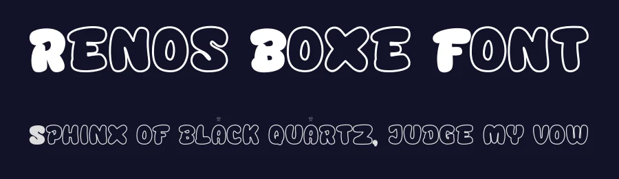 Renos Boxe Font by ErmediaStudio — Decorative Font — thumbnail 2
