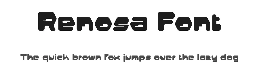 Renosa Font by craftsupplyco — Display Font