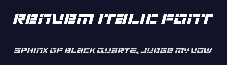 Renvem Italic Font by ffeeaarr — Display Font — thumbnail 2