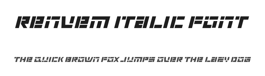 Renvem Italic Font by ffeeaarr — Display Font