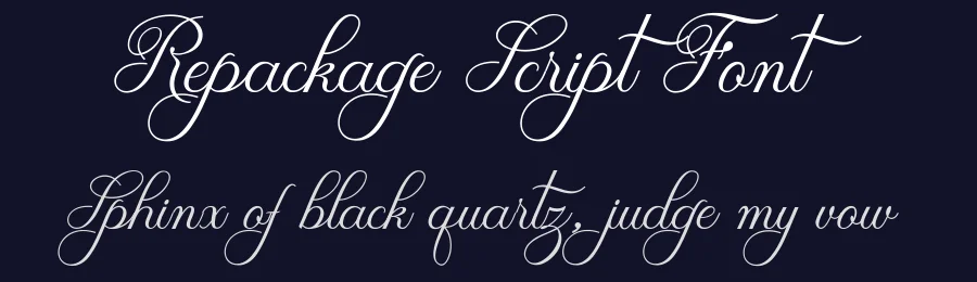 Repackage Script Font by 1001fonts — Script Handwritten Font — thumbnail 2
