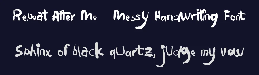 Repeat After Me – Messy Handwriting Font by Littlehand — Decorative Font — thumbnail 2
