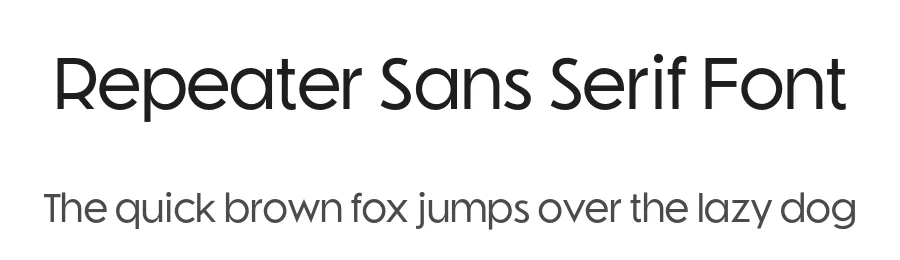 Repeater Sans Serif Font by Jon Young — Sans Serif Font