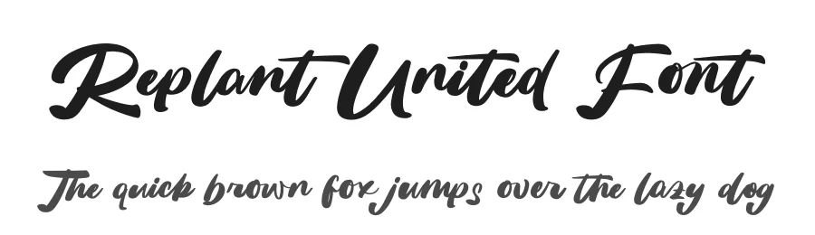 Replant United Font by letterenastudios — Script Handwritten Font