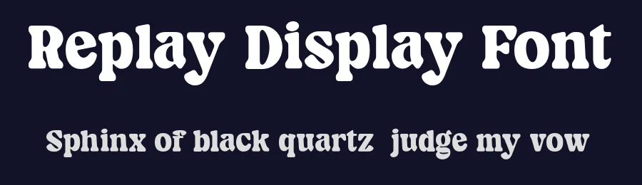Replay Display Font by Dharmas Studio — Decorative Font — thumbnail 2