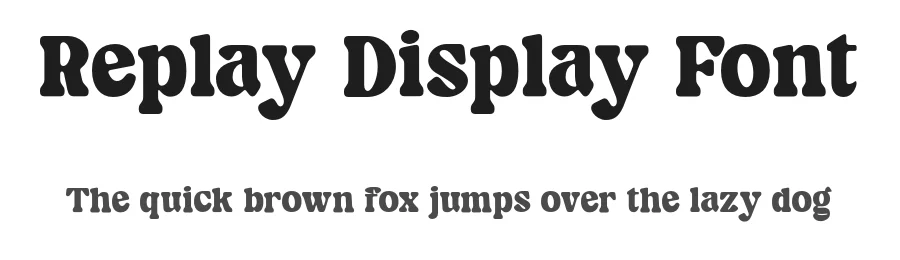 Replay Display Font by Dharmas Studio — Decorative Font